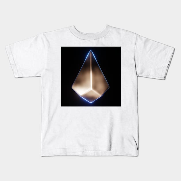 Bright Glowing Metallic Arrowhead Design Kids T-Shirt by jrfii ANIMATION